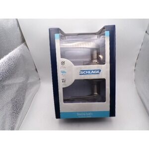 Schlage Bed and Bath Privacy Door Lever Satin Nickel EZ Install Interior Lock